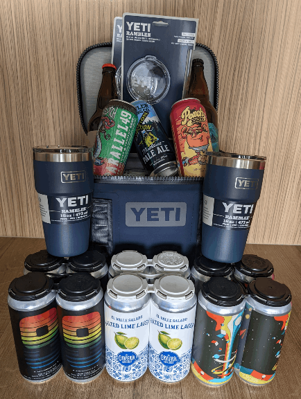 Yeti Cooler Package filled with Local Beer | CREW Vancouver's 2022 Golf ...