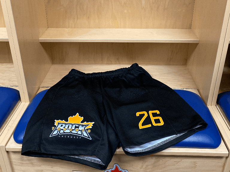 Tom Schreiber 26 Shorts Toronto Rock Lacrosse 2023 Game Worn Jersey