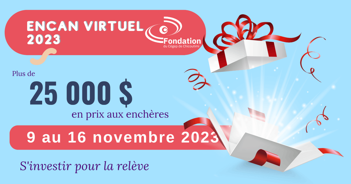 Lots de l'encan | Encan virtuel 2024 Fondation du Cégep de Chicoutimi ...