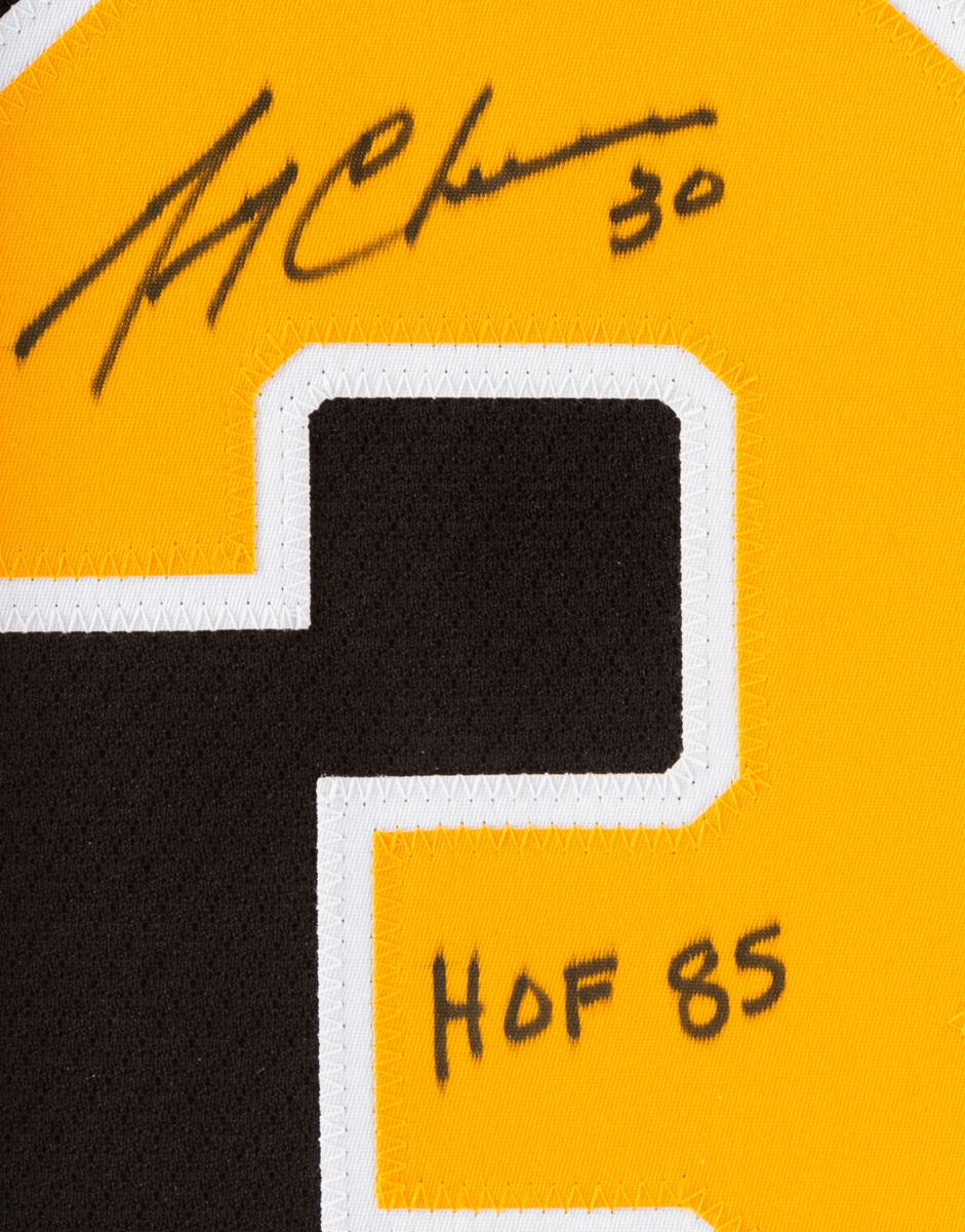 Gerry Cheevers Bruins de Boston - Chandail Signé et Encadré (35” x 43 ...