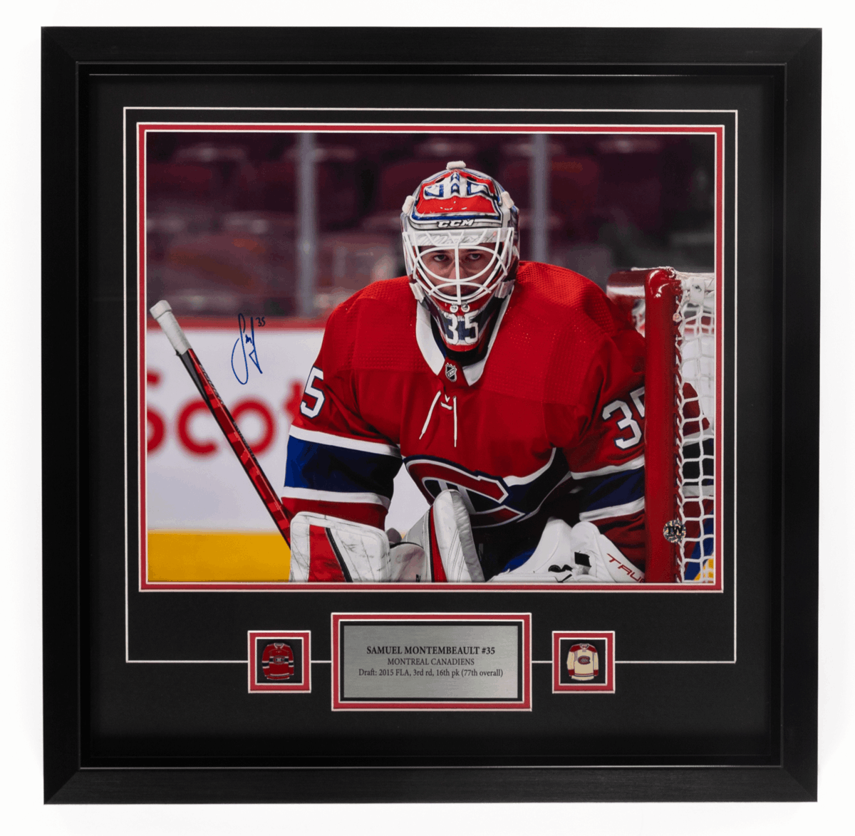 Samuel Montembeault Canadiens De Montréal - Photo Autographiée Et ...