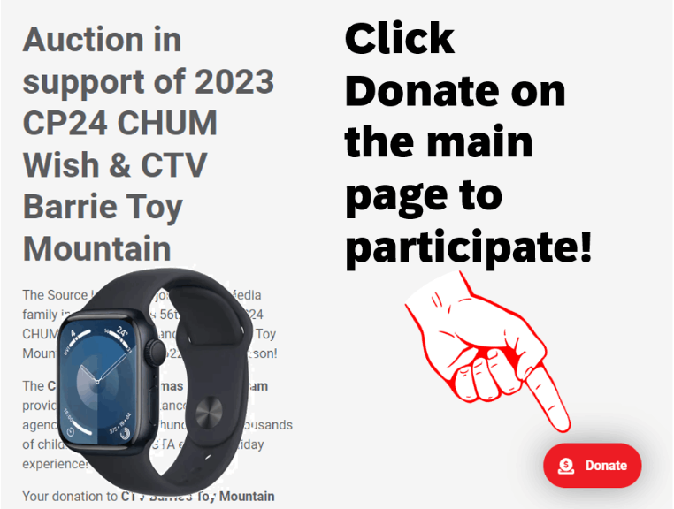 RAFFLE DONATE to Enter Apple Watch Series 9 GPS 41mm Midnight