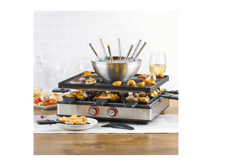 Ensemble de gril raclette & fondue électrique Trudeau Encan de Noël