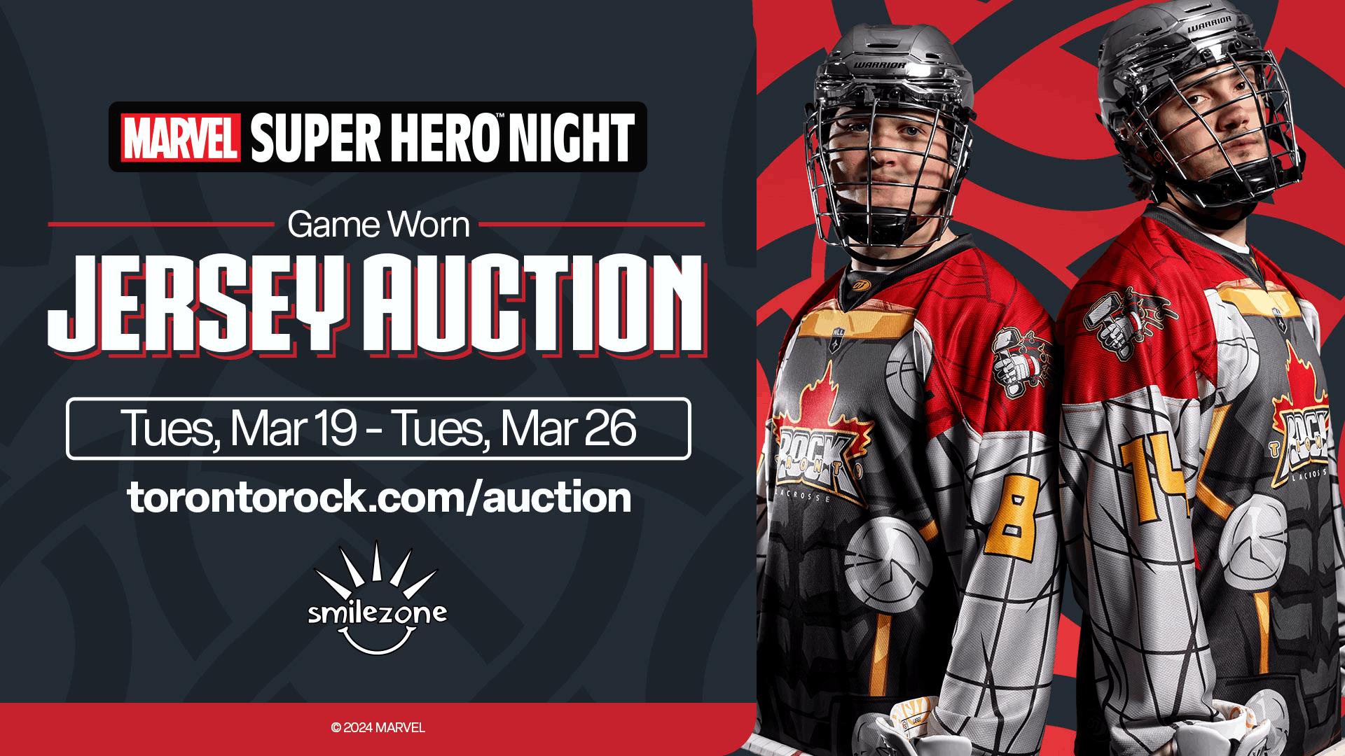 Home | Toronto Rock Marvel Super Hero™ Night Auction | Followmybid