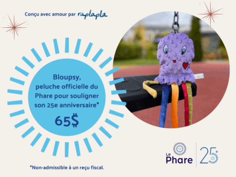 Bloupsy Peluche Officielle Du Phare Pour Souligner Son 25e Anniversaire Encan 2024 Au Profit 1899